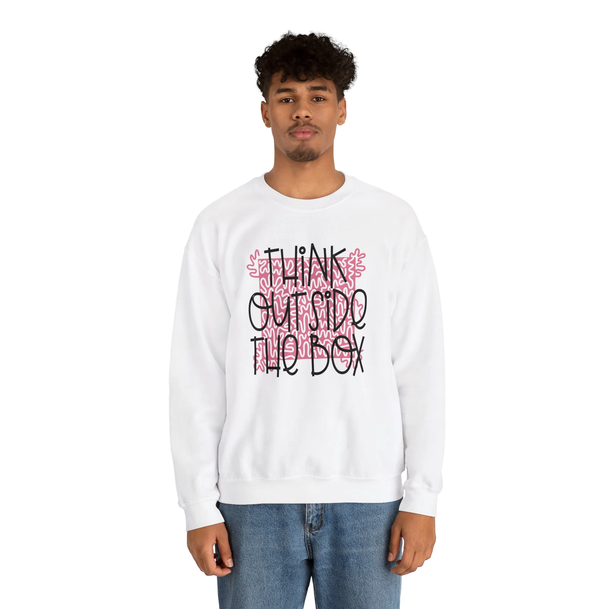 Think outside the Box! Unisex Heavy Blend™ Crewneck Sweatshirt