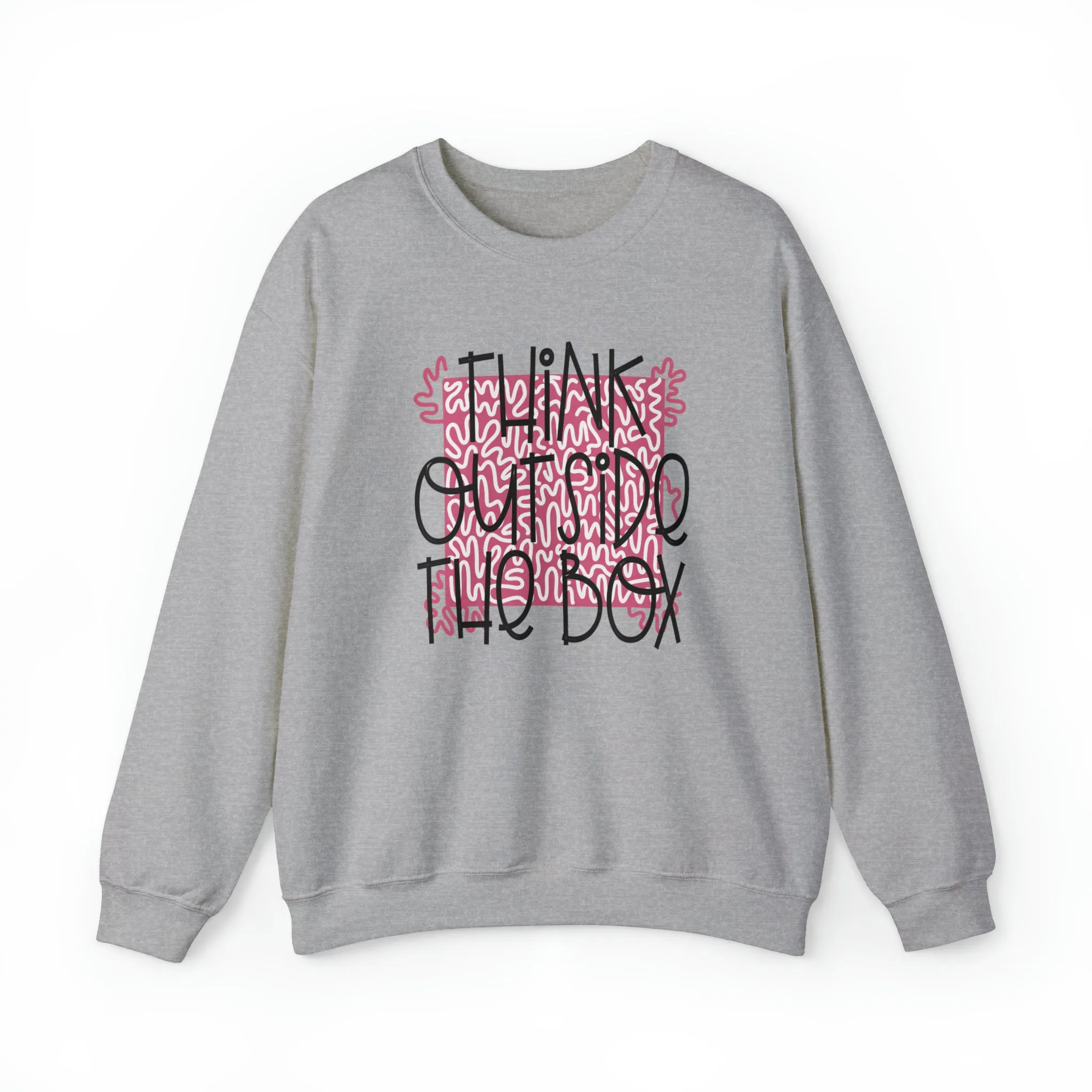 Think outside the Box! Unisex Heavy Blend™ Crewneck Sweatshirt