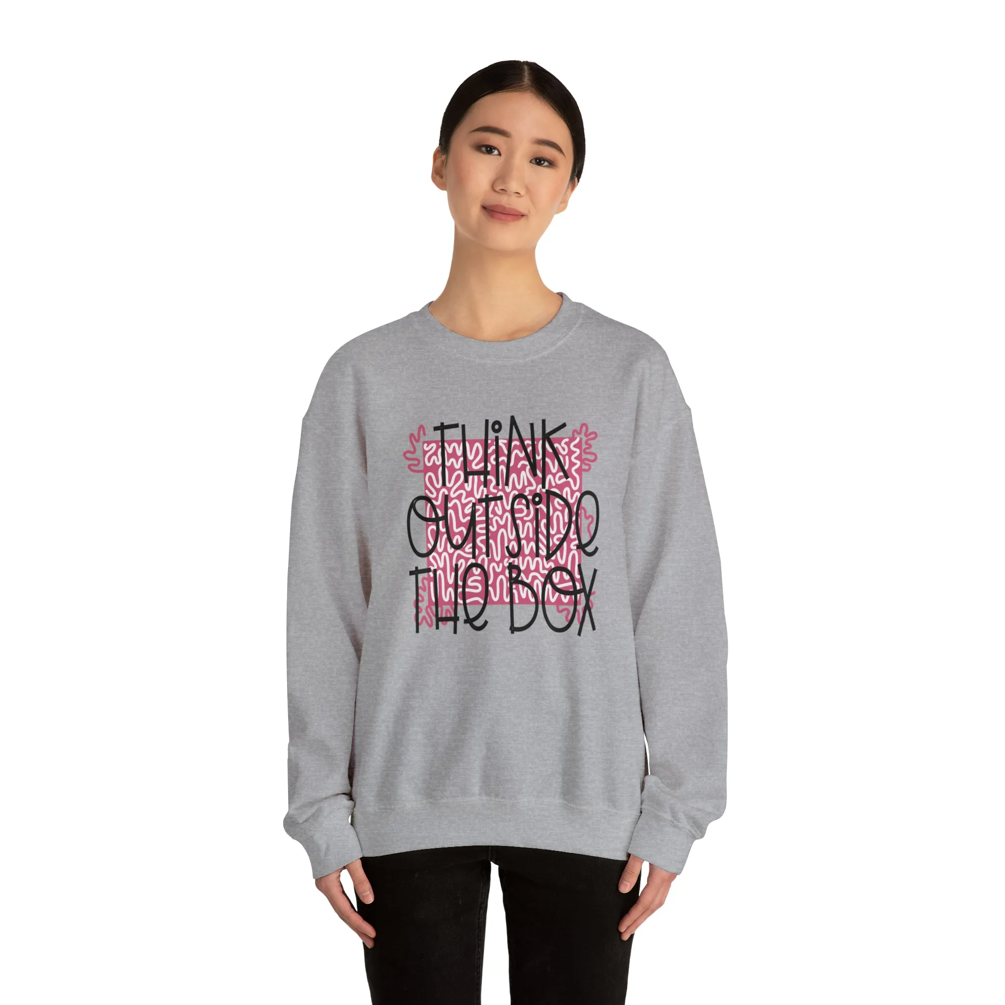 Think outside the Box! Unisex Heavy Blend™ Crewneck Sweatshirt