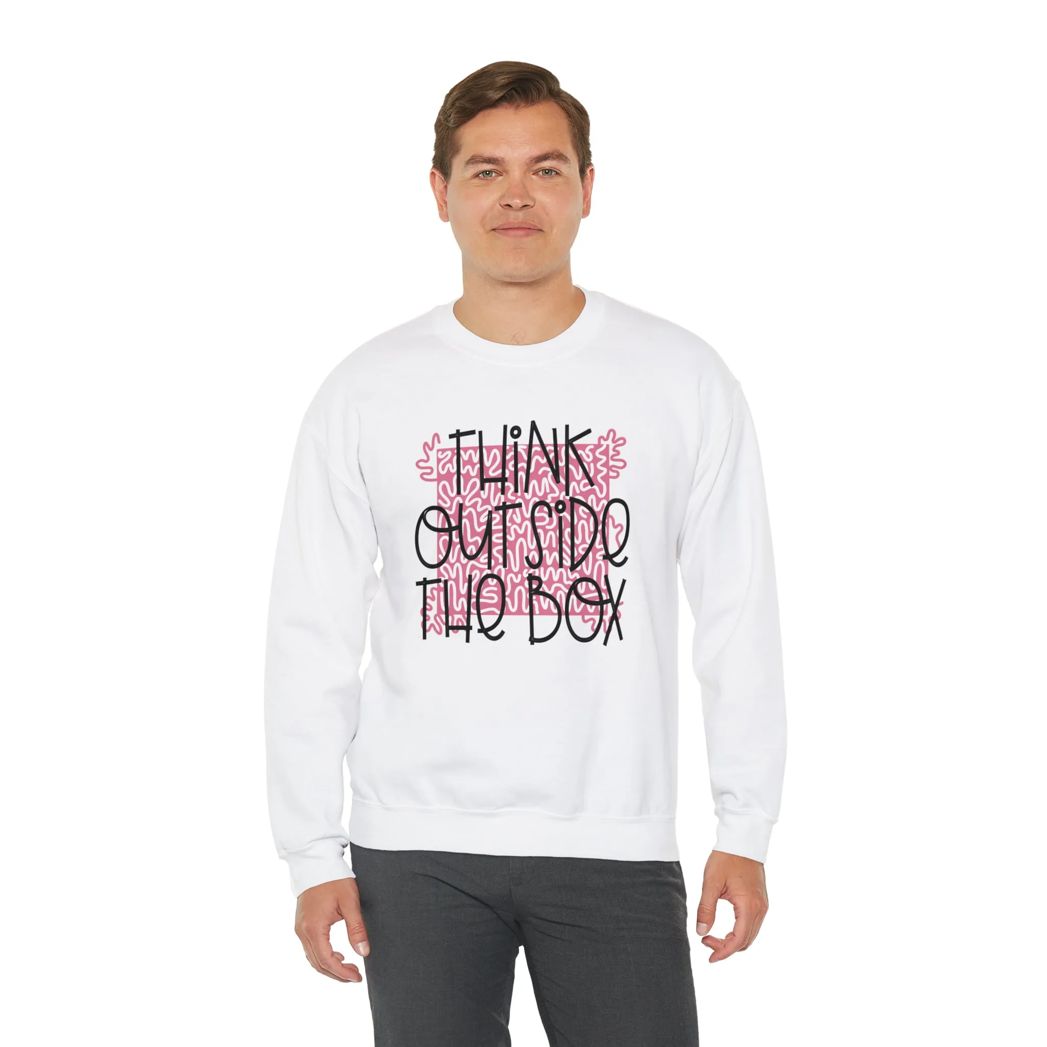 Think outside the Box! Unisex Heavy Blend™ Crewneck Sweatshirt