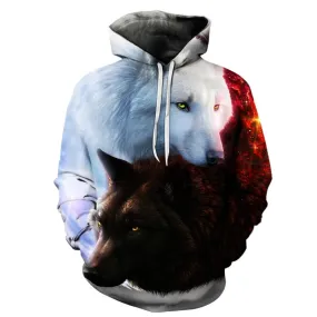 VenusFox Casual Prints Wolf Goku Hades Hoodies Sizes S-3XL