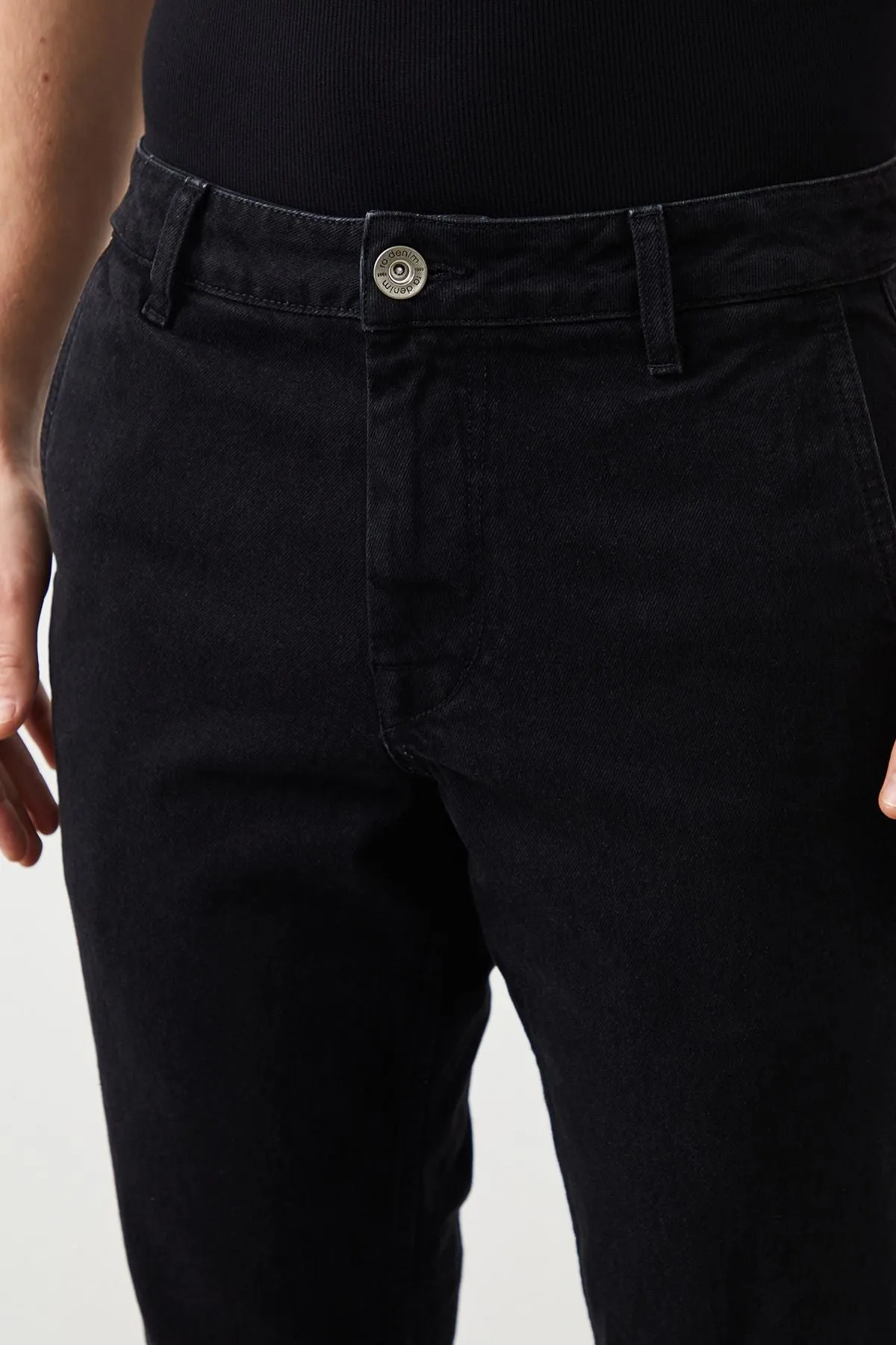 Vin Carrot Fit Black Men's Jeans