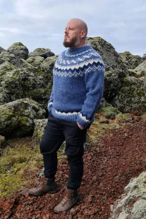 Váli - Icelandic Sweater - Denim Heather