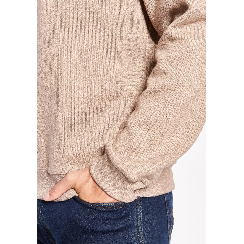 Winston 3XL-4XL Long Sleeve Sweatshirt - Camel Melange