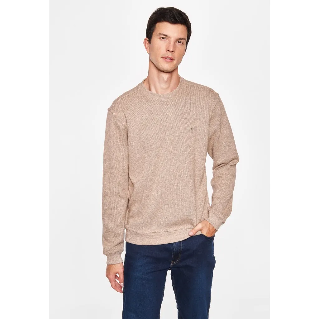 Winston 3XL-4XL Long Sleeve Sweatshirt - Camel Melange