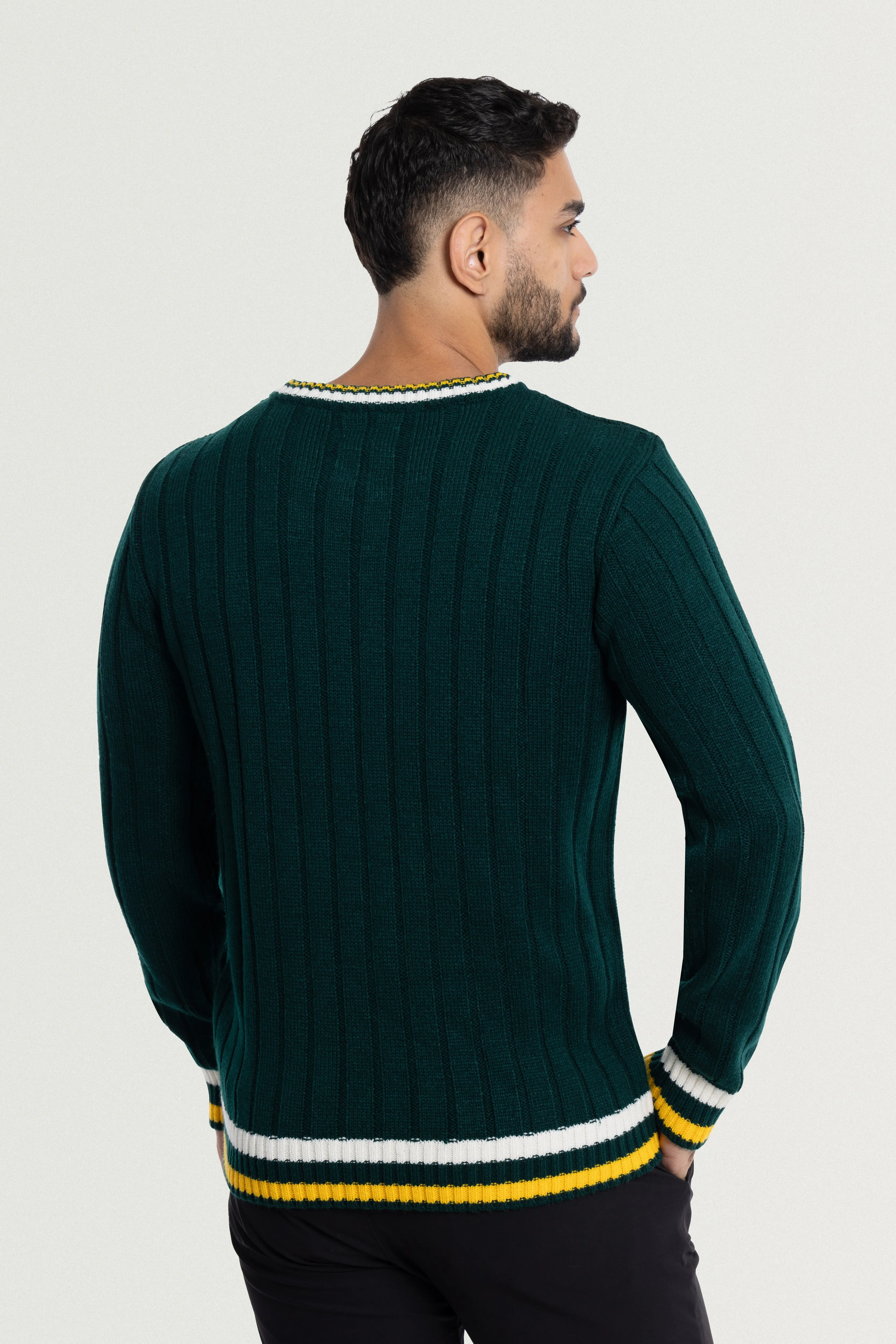 X RAY Men's Cable Knit Middleweight Soft Tipped V-Neck Sweater Regular and Big & Tall