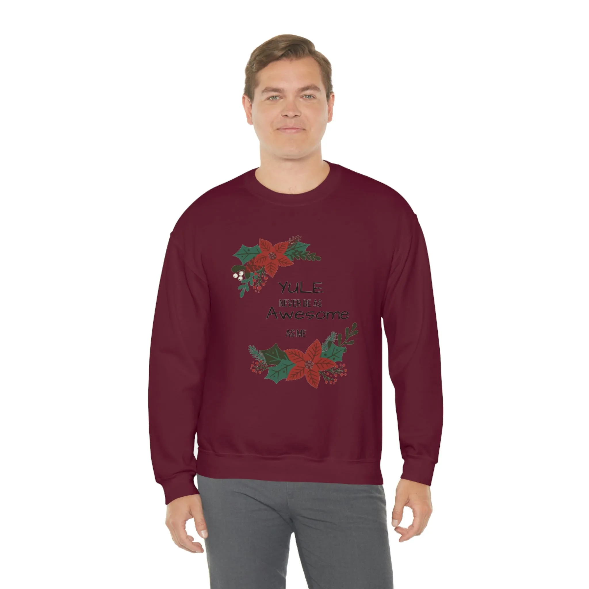 Yule Awesome Unisex Heavy Blend™ Crewneck Sweatshirt