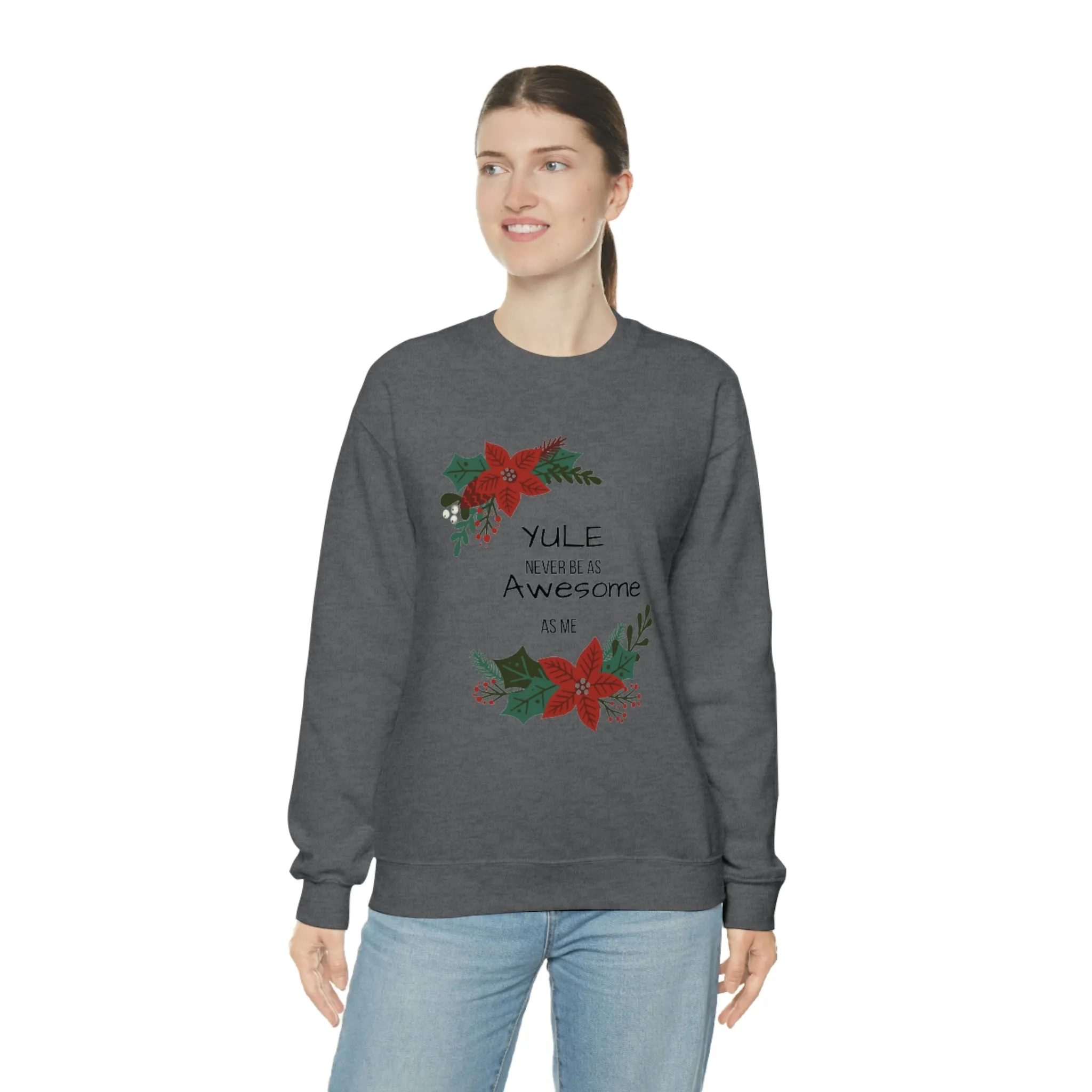 Yule Awesome Unisex Heavy Blend™ Crewneck Sweatshirt