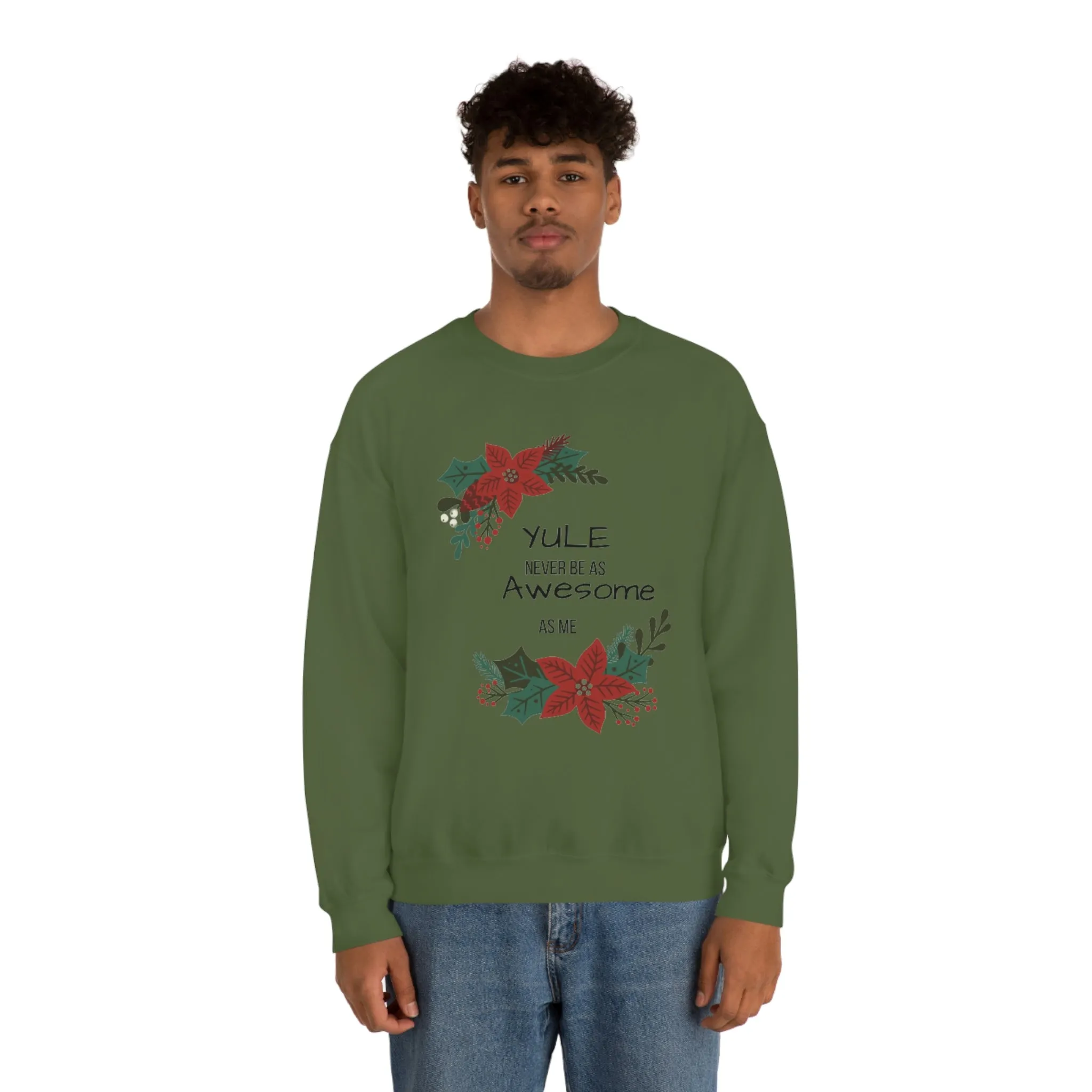 Yule Awesome Unisex Heavy Blend™ Crewneck Sweatshirt