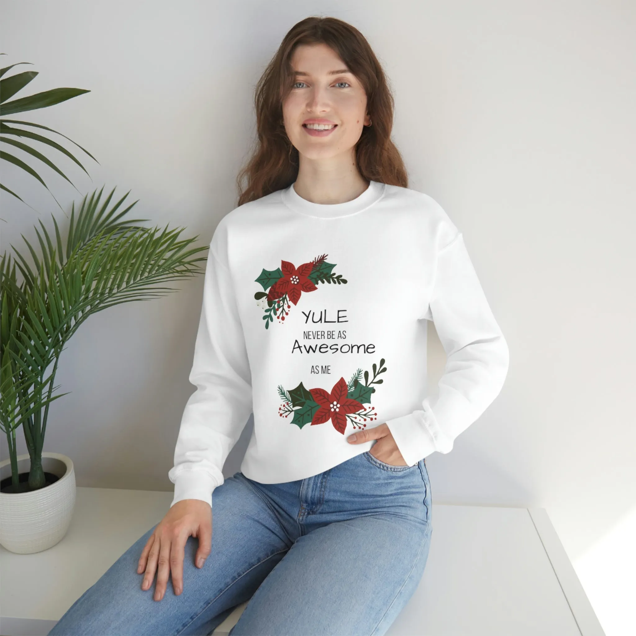 Yule Awesome Unisex Heavy Blend™ Crewneck Sweatshirt