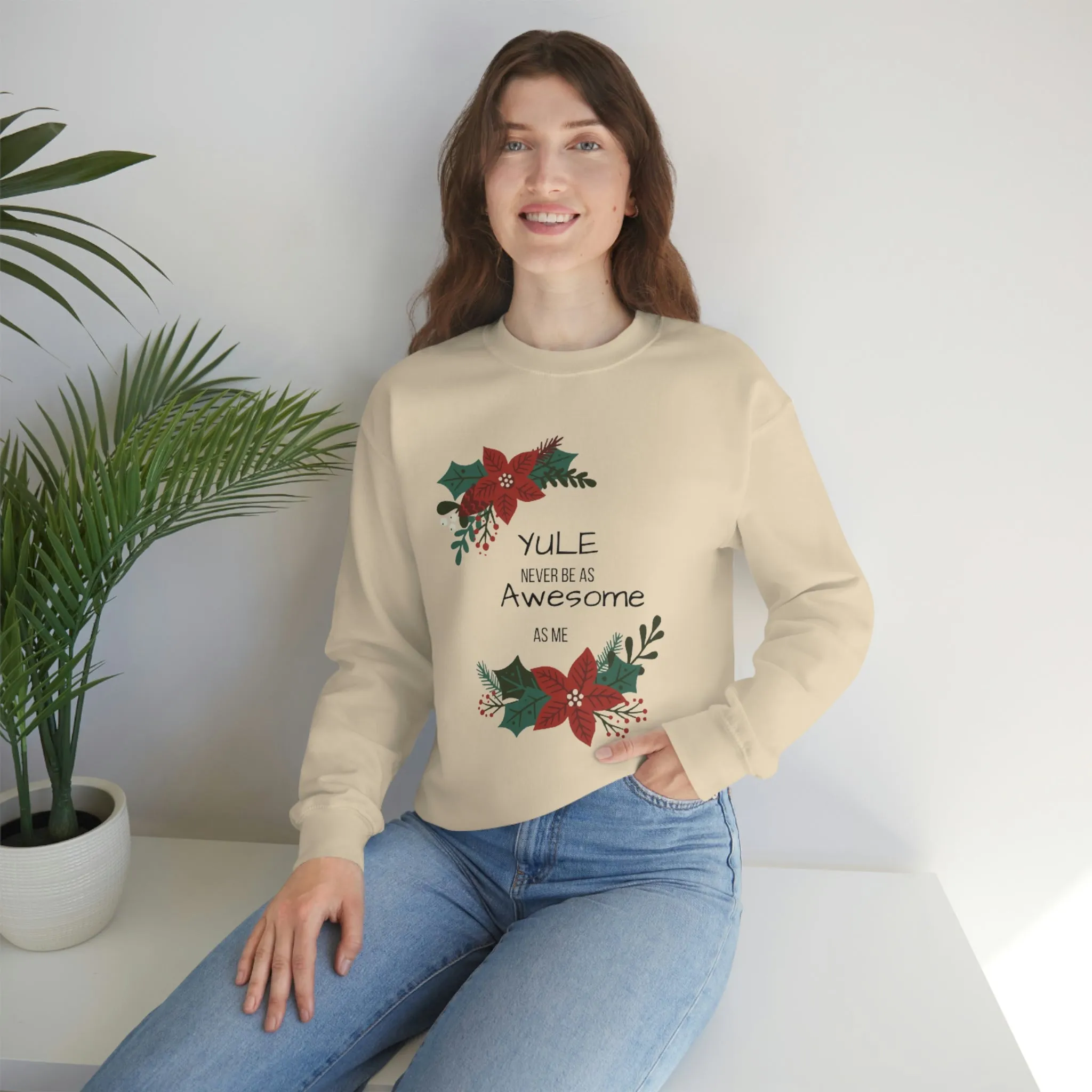 Yule Awesome Unisex Heavy Blend™ Crewneck Sweatshirt