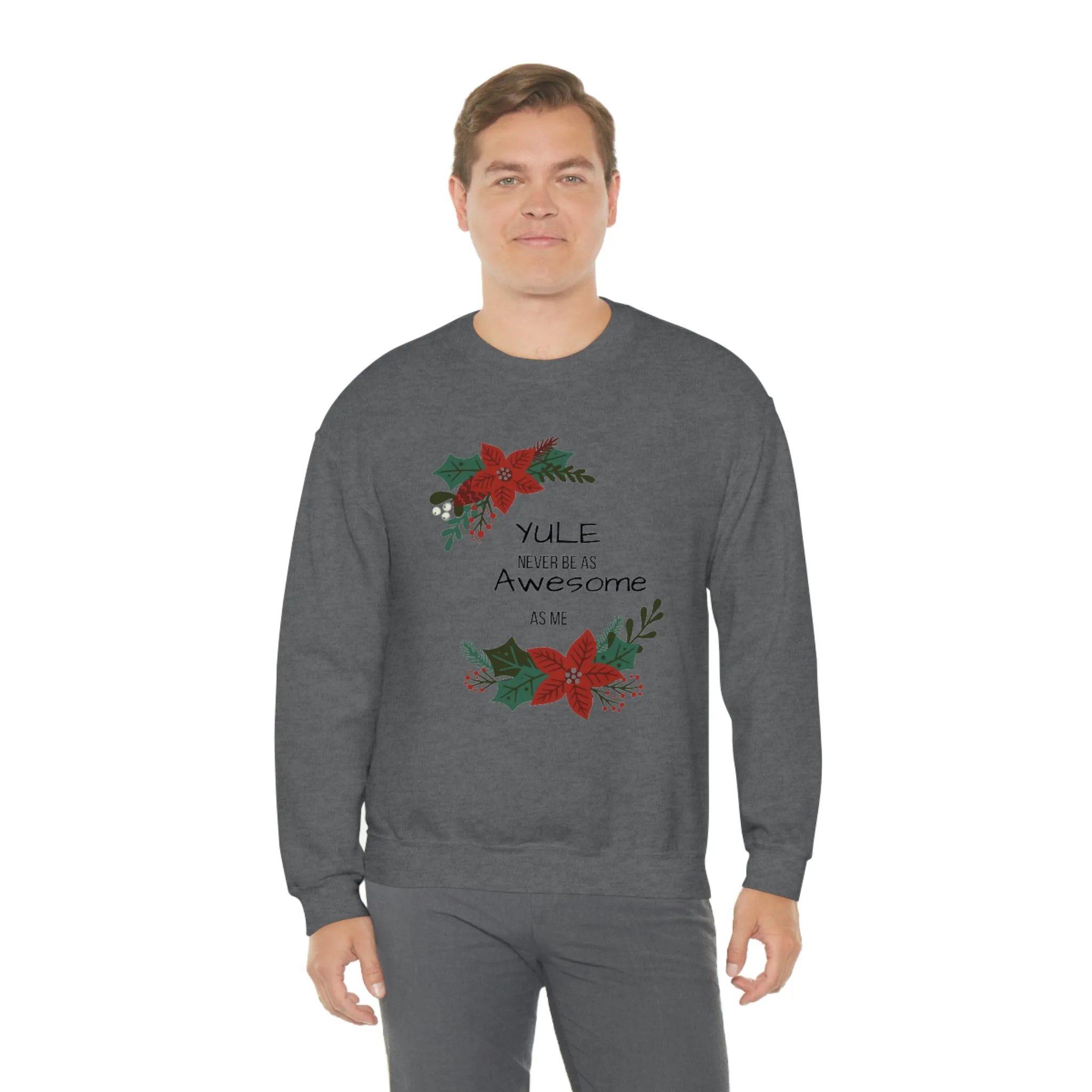 Yule Awesome Unisex Heavy Blend™ Crewneck Sweatshirt