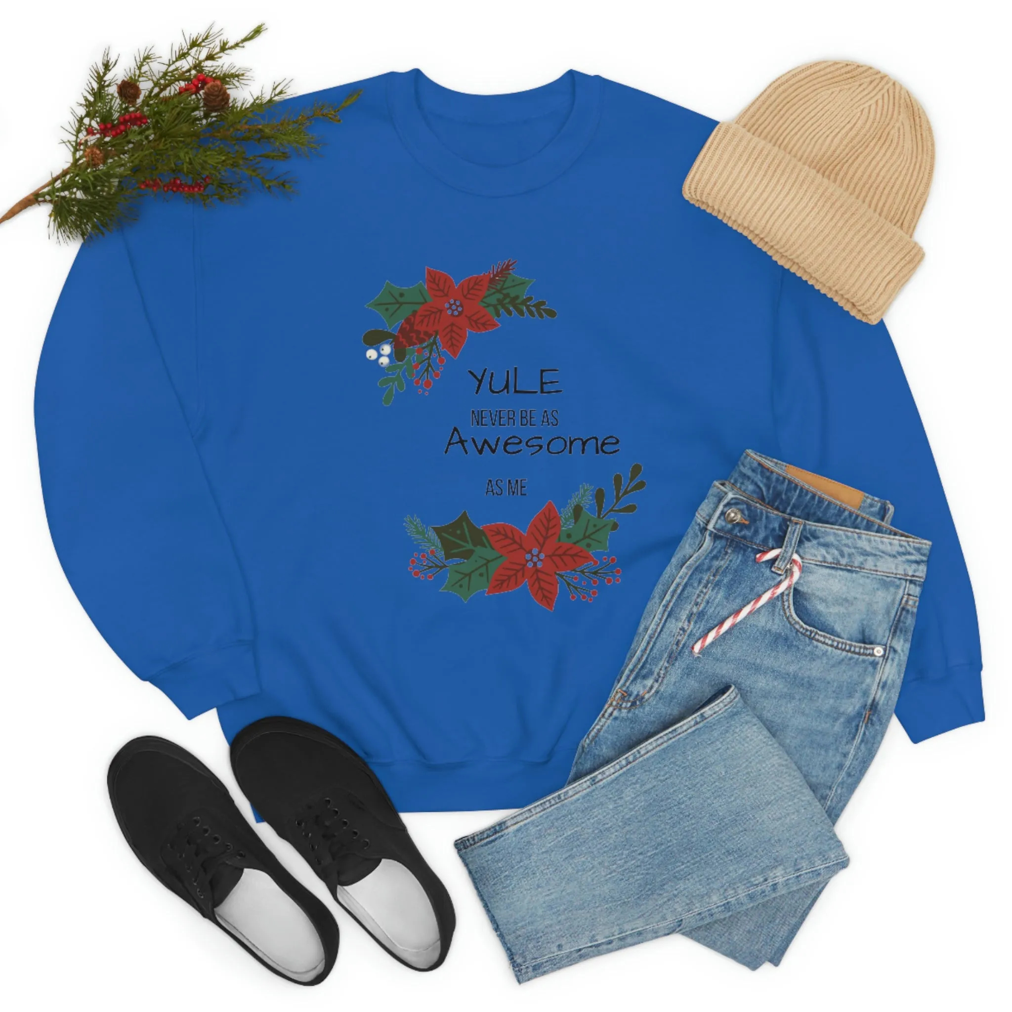 Yule Awesome Unisex Heavy Blend™ Crewneck Sweatshirt