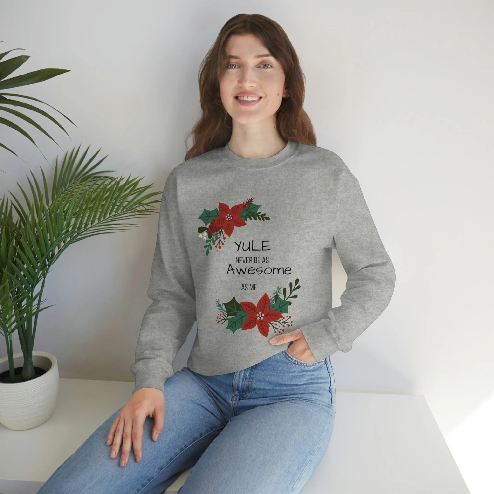 Yule Awesome Unisex Heavy Blend™ Crewneck Sweatshirt