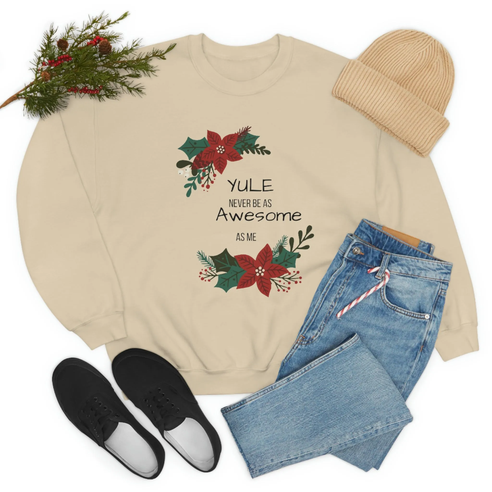 Yule Awesome Unisex Heavy Blend™ Crewneck Sweatshirt