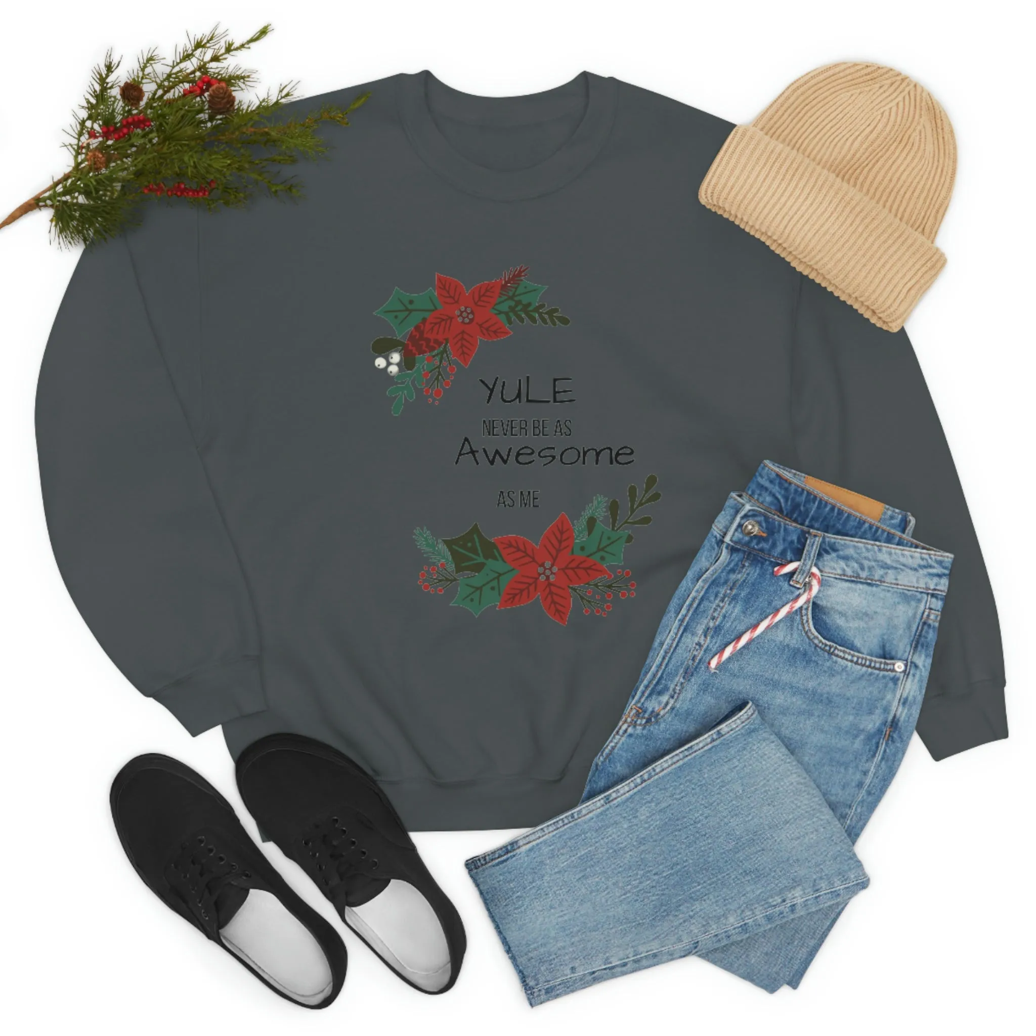 Yule Awesome Unisex Heavy Blend™ Crewneck Sweatshirt