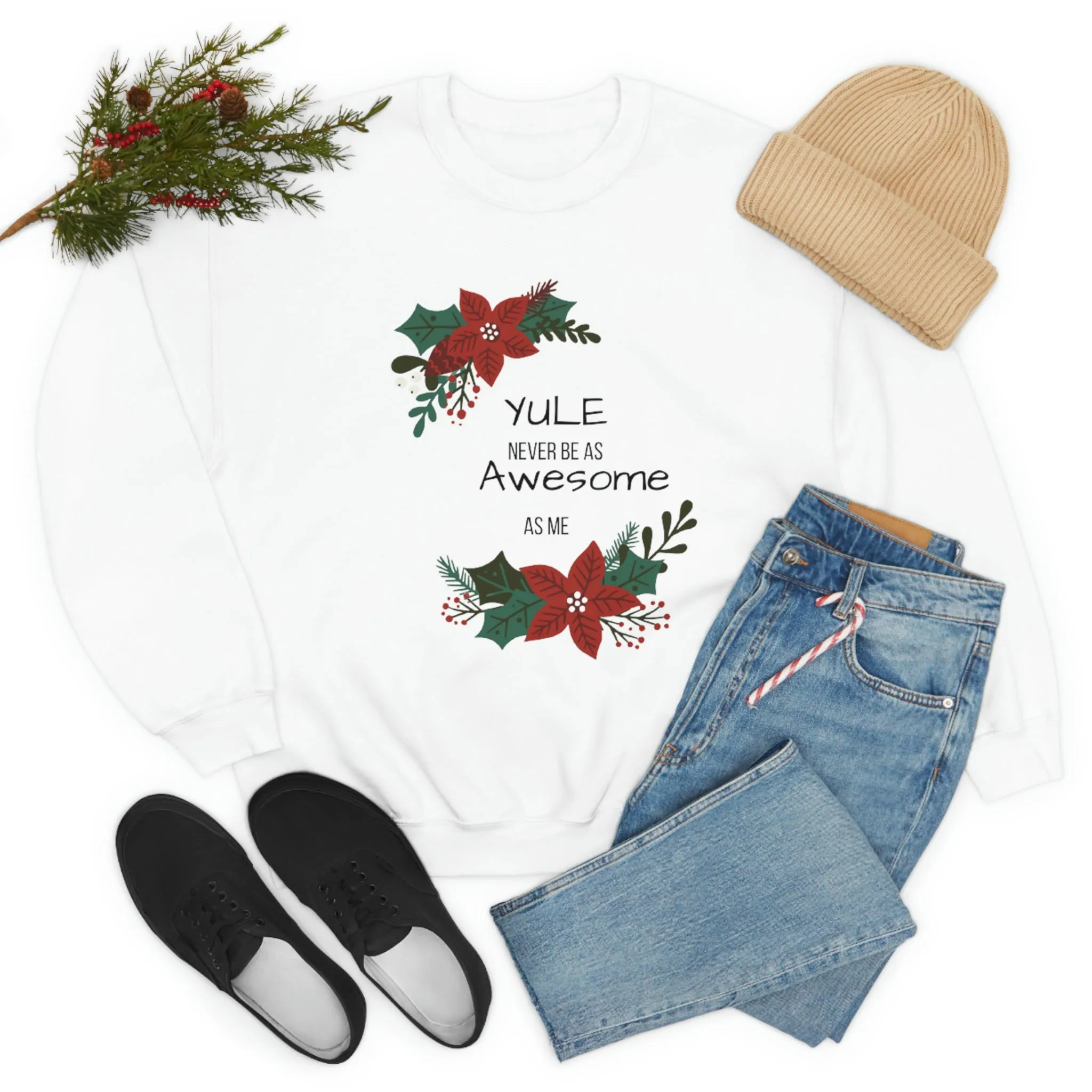 Yule Awesome Unisex Heavy Blend™ Crewneck Sweatshirt