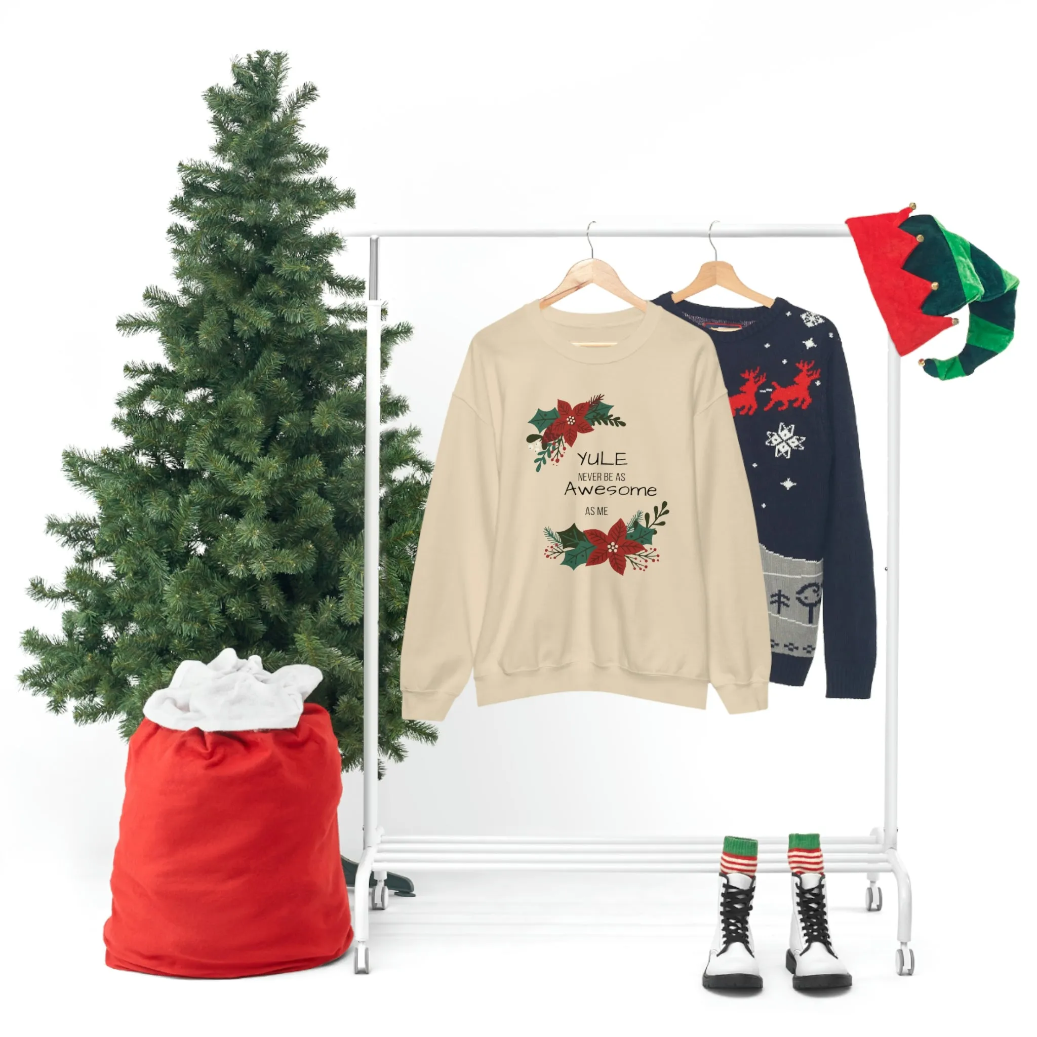 Yule Awesome Unisex Heavy Blend™ Crewneck Sweatshirt