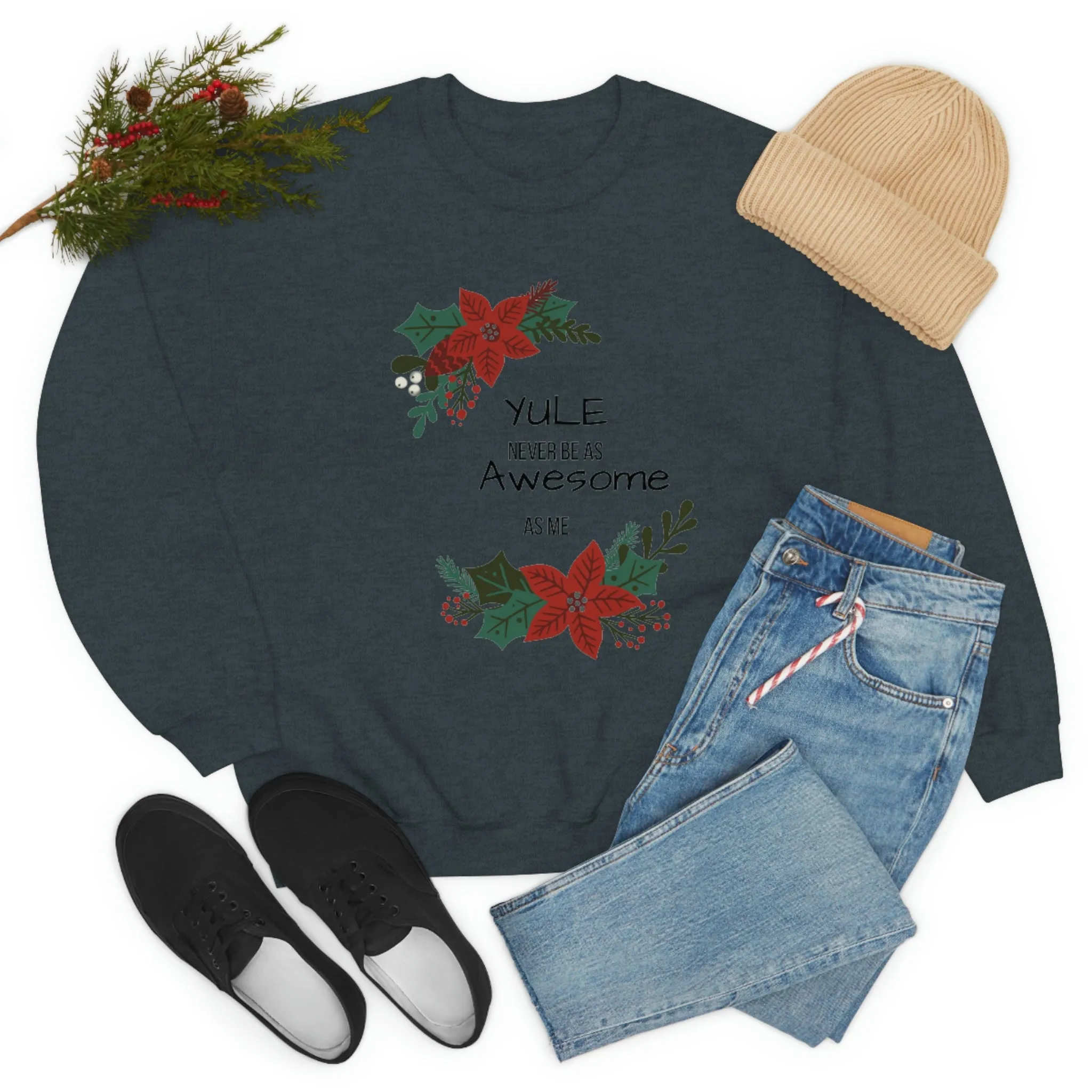 Yule Awesome Unisex Heavy Blend™ Crewneck Sweatshirt