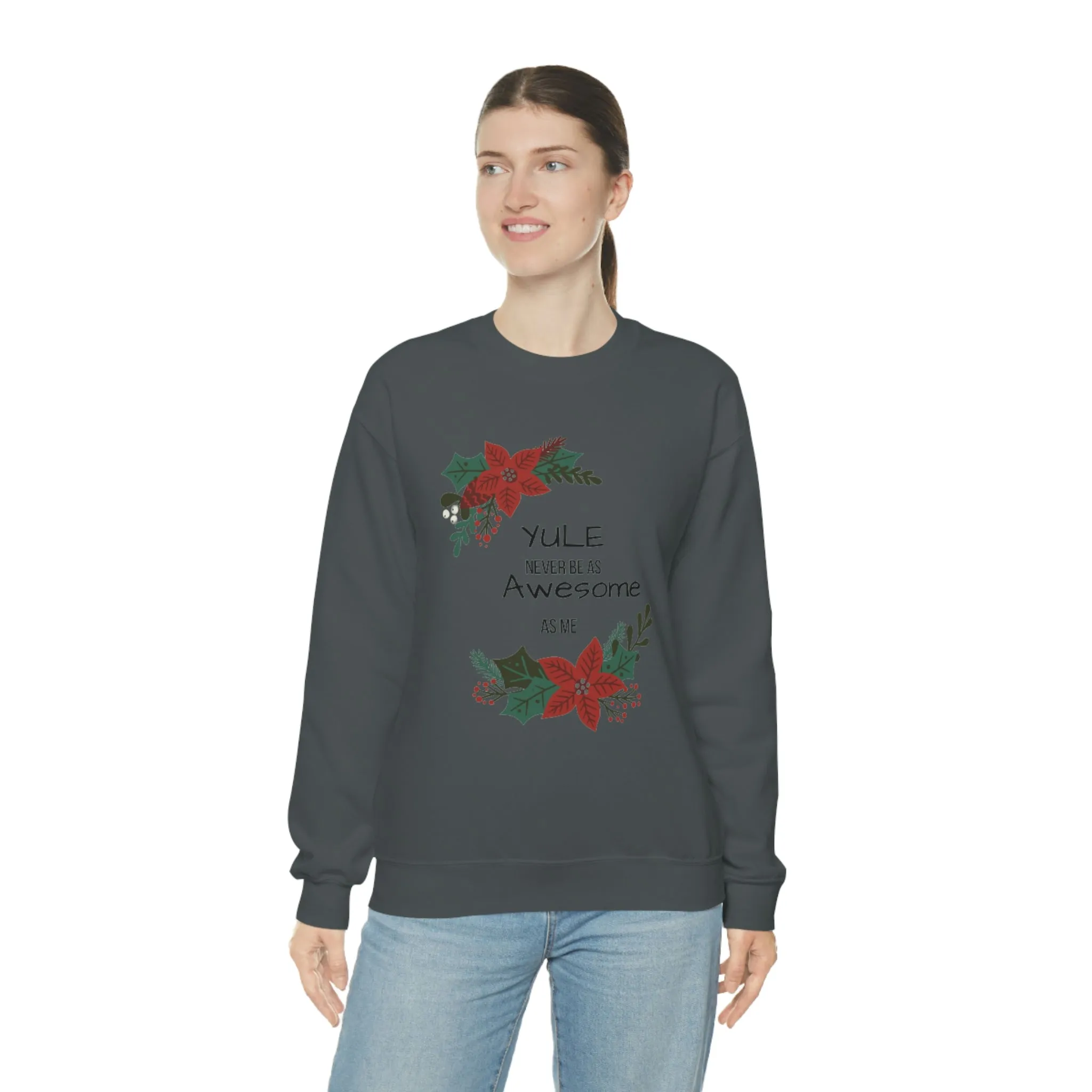 Yule Awesome Unisex Heavy Blend™ Crewneck Sweatshirt