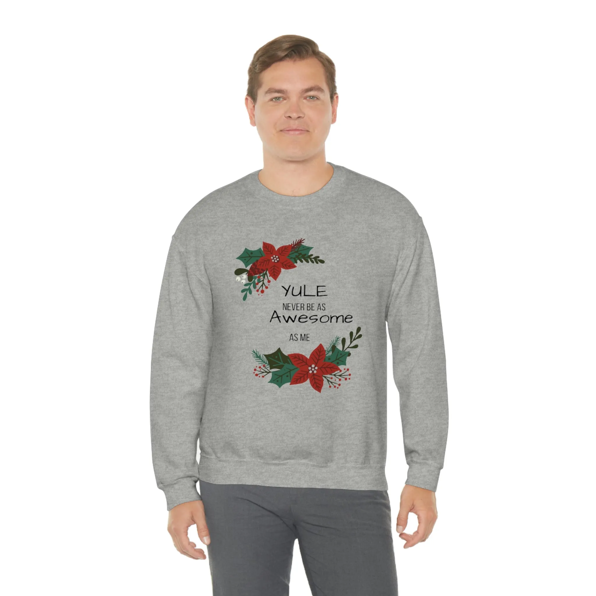 Yule Awesome Unisex Heavy Blend™ Crewneck Sweatshirt