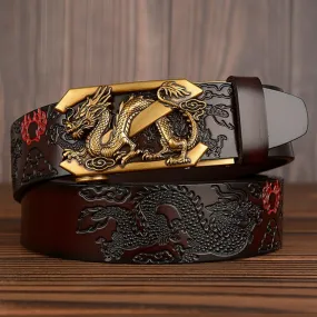 Z Letter Dragon Decorated Belt