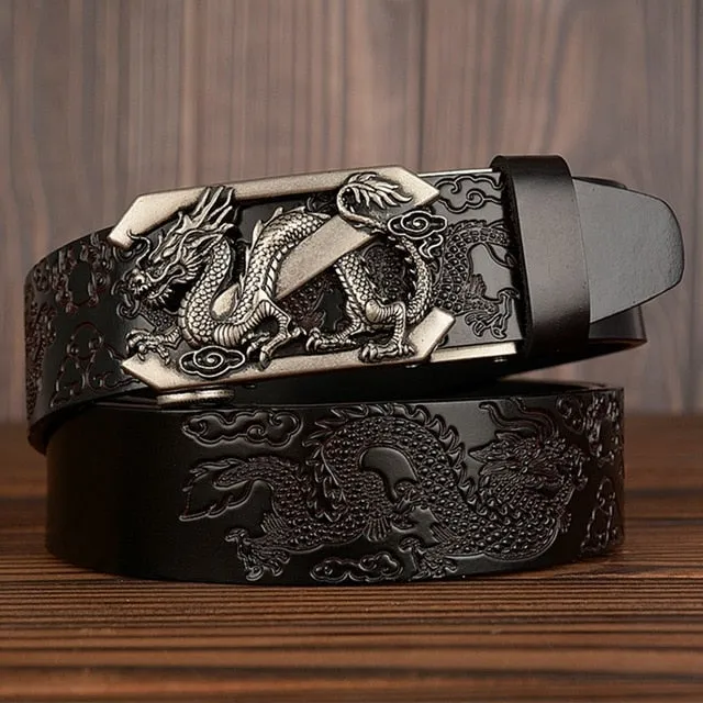 Z Letter Dragon Decorated Belt