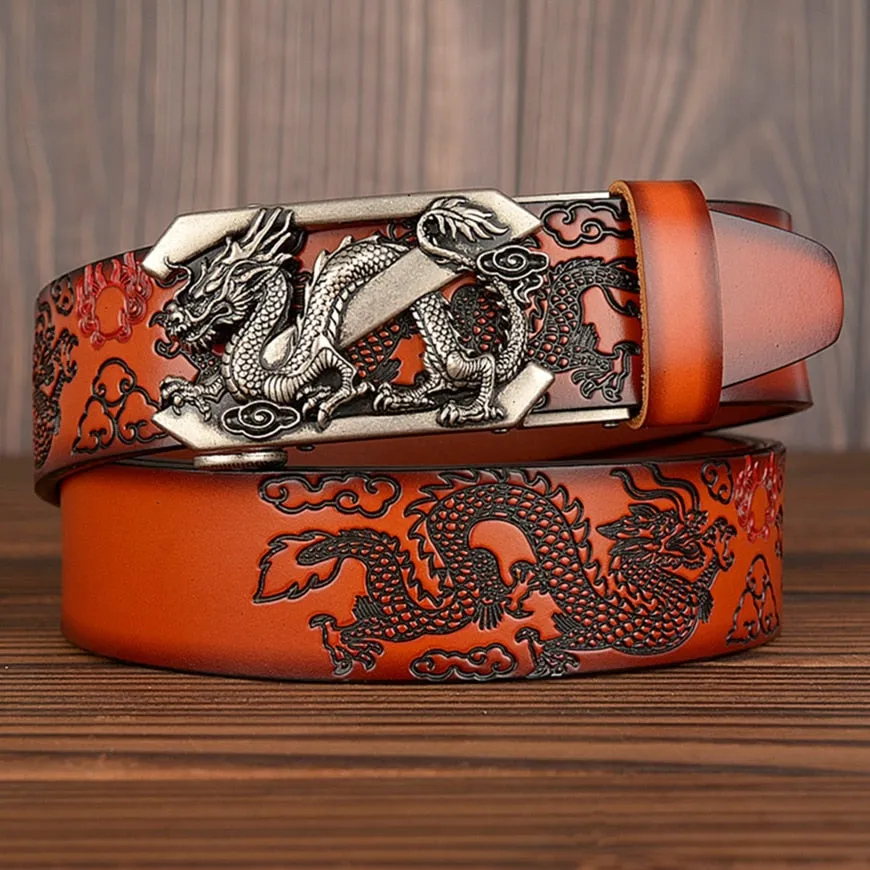 Z Letter Dragon Decorated Belt