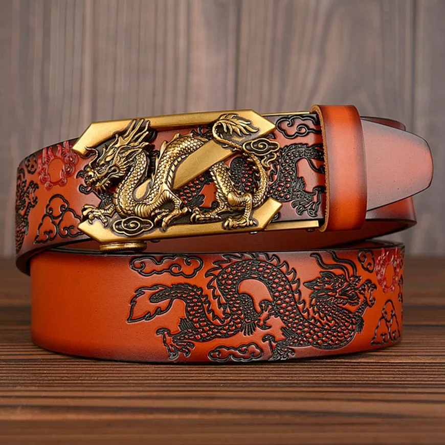 Z Letter Dragon Decorated Belt